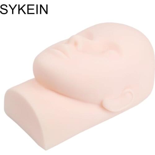 Training False Eyelash Mannequin Model Head With Practice Lashes Set Grafting Eyelashes Training Head Eyelash Extension Tools