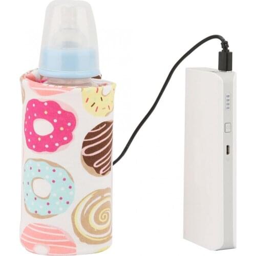 USB Milk Water Warmer Travel Stroller Insulated Bag Baby Nursing Bottle Heater