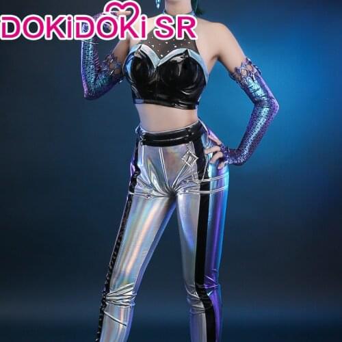 PRE-SALE DokiDoki-SR Game League of Legends Cosplay All Out More KDA LOL League of Legends K/DA Halloween Kaisa