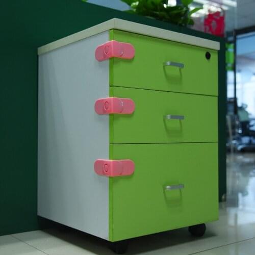 4 PC Quality Safety locks for child Cabinet Door Drawers Baby Safety Lock Security Locks Drawer Lengthened Bendy Plastic Locker