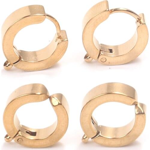 10pcs/lot Gold DIY Earrings Stainless Steel Clasps Hooks for Handmade Jewelry Making Accessories Fashion Design Earrings Hooks