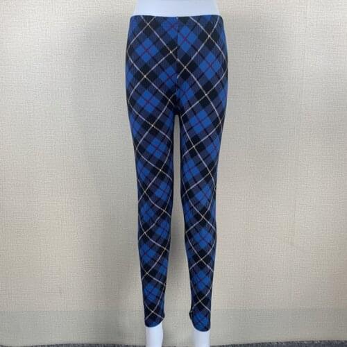 Women Plaid Print Leggings Sexy Pants Sportswear Leggins Workout Push Up Polyester Elastic High Waist Jeggings Free Shipping