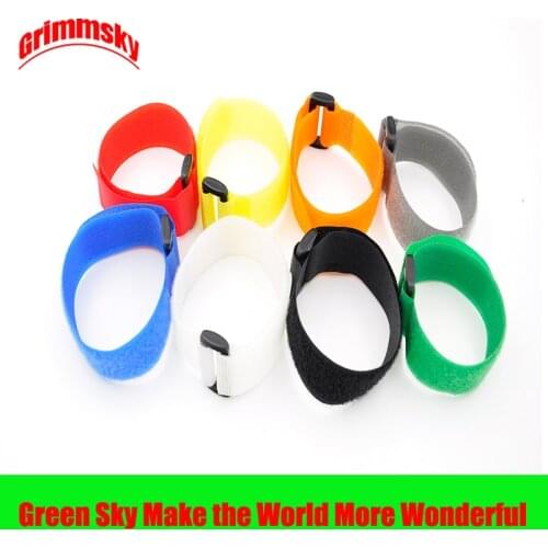 10Pcs/Lot Wire Reusable Cord Organizer Wire 20X2cm Colorful Computer Data Cable Power Hook Loop Cable Tie