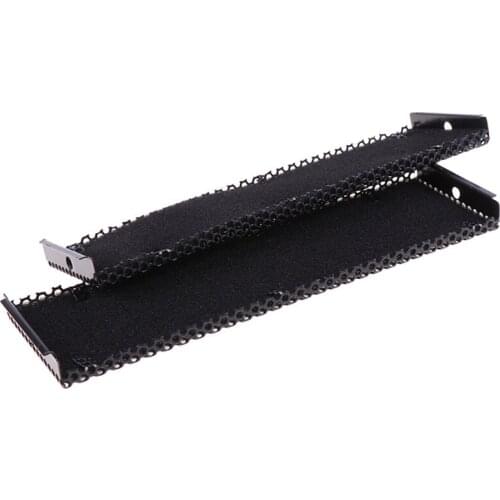2pcs Optical Drive Computer Chassis Front Panel Bracket Drivers Baffle with Dustproof Sponge 15.8x4.3cm 87HD