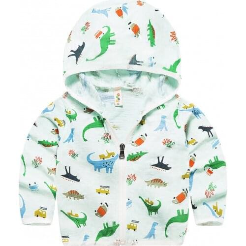 2018 Boy girl brand Dinosaur hoodies Jurassic Park rash guards fashion coat sports kids clothes toddler top clothes clothing