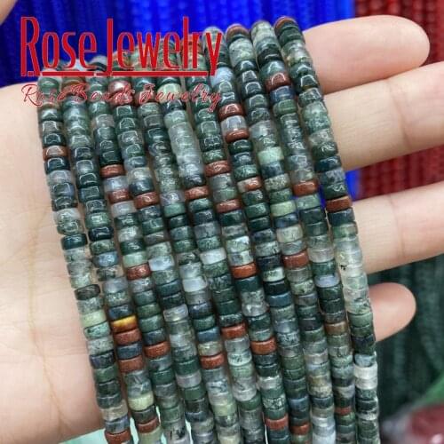 2x4mm Natural Indian Agates Round Loose Beads Natural Stone Beads For Jewelry Making DIY Power Energy Necklace Bracelet 15"