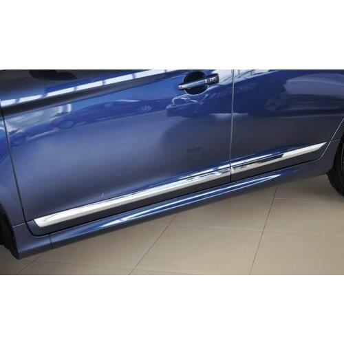 4PC for VOLVO s60L (2014-2018) XC60 (2014-2017) body trim door strip body bright door bar sticker