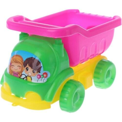 4pcs/set Mini Sand Beach Game Car Rakes Toys Dredging Tool For Children Boys Girls Outdoor Gift E06F