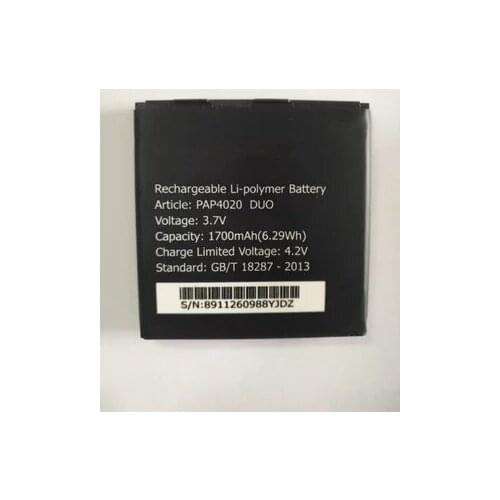 PAP4020 1700mah battery for Prestigio MultiPhone PAP4020 DUO 4020 BATTERY with phone holder