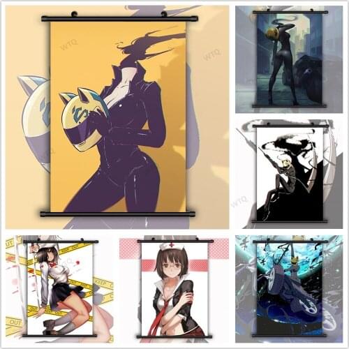 WTQ Anime Posters DURARARA!! Celty Sturluson Anri Sonohara Retro Poster Wall Decor Wall Art Picture Room Decor Home Decor