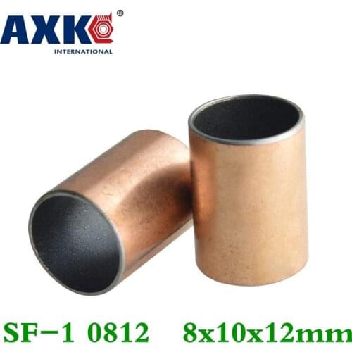 Axk 50pcs Sf-1 0812 8x10x12 Mm Self Lubricating Composite Bearing Bushing Sleeve Free Shipping Sf1