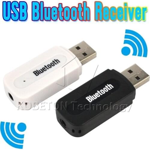 Wireless USB Bluetooth Stereo Music Receiver Dongle with 3.5mm Jack Audio Cable for Speaker for iPhone 6 for SONY LG