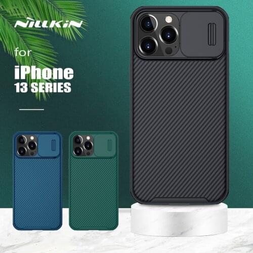 For iPhone 13 Pro Max Case Nillkin CamShield Case Slim Slide Camera Case Ultra-Thin Back Cover for iPhone 13 Pro 13 Mini Case