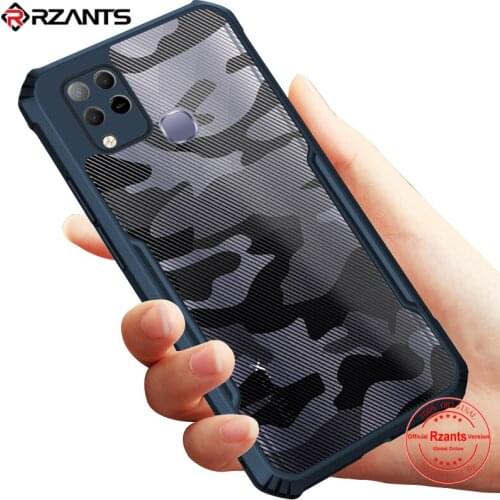 Rzants For Infinix Hot 10S Infinix Hot 10 Play 10 Lite Case Hard Camouflage Military Design Protection Slim Half Clear Cover