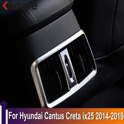 For Hyundai Cantus Creta ix25 2014-2019 Interior Armrest Rear Air Conditonnal Vent Cover Trim AC Outlet Panel Decoration Frame