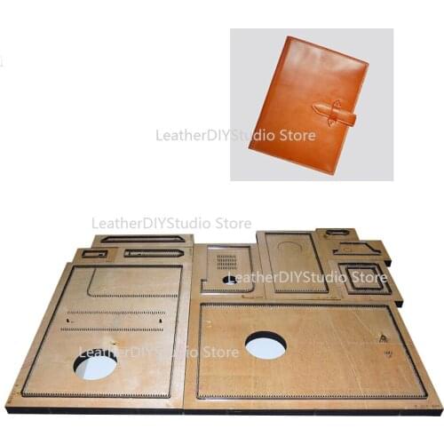 Steel Rule Leather Die Cut Mould Punch Tool For DIY notebook Journal Case Cover leathercraft Tool Set 170x240x30mm