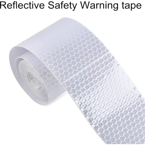 Hot Sale 1 pcs silver white Reflective Safety Warning Conspicuity Tape Film Sticker 3M Vinyle Reflective tape