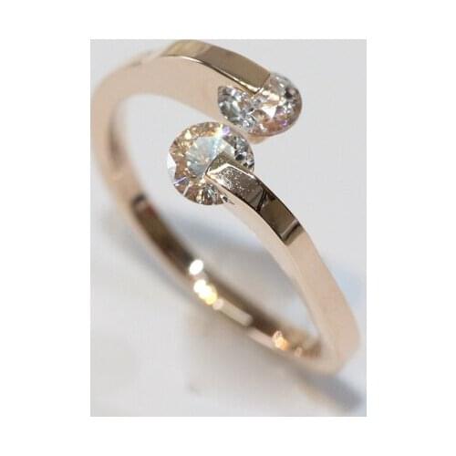 Diamonds Ring Solid 18K Yellow Gold Fine Jewelry 0.4ct Natural Diamonds Engagement Wedding Ring for Women