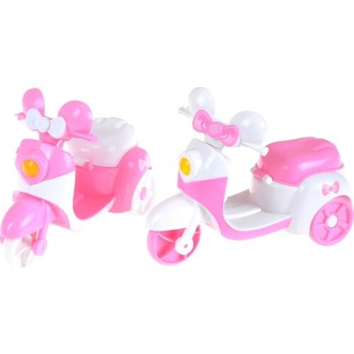 Motorcycle Can Be Sit By Dolls For Childrens Toy Cars Children Gifts Cute Play House Doll Accesorries