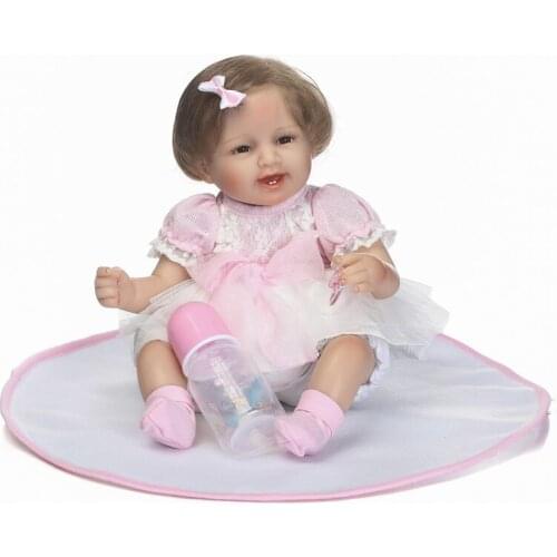Bebe 40cm reborn dolls toys real premmie baby girl doll toys soft cloth body silicone vinyl dolls children gift bonecas