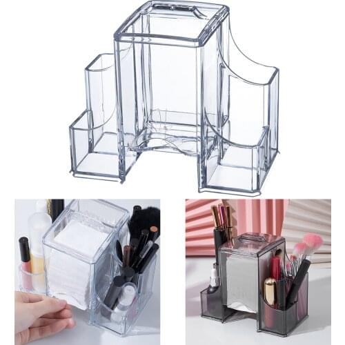 Multi-functional Cosmetics Organizer for Cotton Pads Makeup Bathroom Bedroom