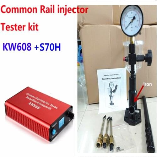 NEW!Common rail injector tester Kit ! KW608 multifunction diesel USB Injector tester and S70H Common Rail Injector Nozzle tester