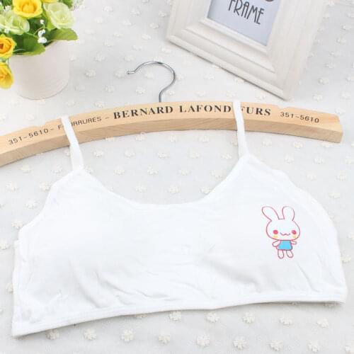 Young Girls Solid Bra Soft Cotton Bra Puberty Teenage Breathable Underwear Kid Cloth Dropshipping training bras for girls