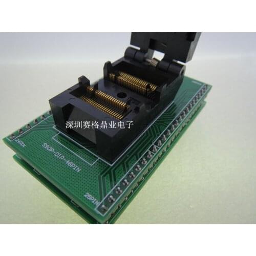 Original YAMAICHI IC Test Seat SSOP48 SSOP56 Burning Programme SSOP48P/48 Socket Adapter