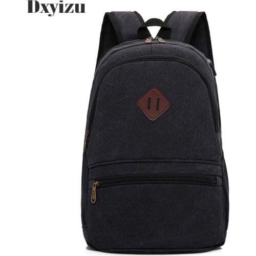 Leisure Casual Men School Backpacks Travel Canvas College Laptop School Classic Bag Vintage Teenager Large Backpack Male