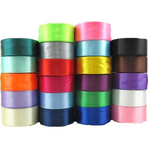 38mm 25Yards/Roll Silk Satin Ribbons for Crafts Bow Handmade Gift Wrap Wedding Decorative DIY Artificial Scrapbooking,25Yc18902