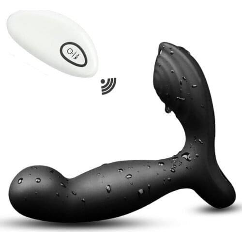 Silicone Prostate Massager Double Vibrators With Remote Control Anal G-Spot Stimulate Anal Plug Adult Products Sex Toys For Men