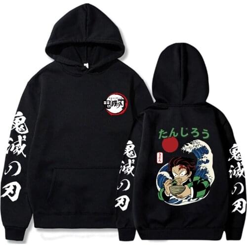 Hot Fashion Anime Demon Slayer Hoodie Men Women Harajuku Kimetsu No Yaiba Kwaii Unisex Sweatshirts Streetwear Pullover