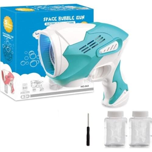 Outdoor Toy for Kid Toddler Automatic Outdoor Bubble Maker 5 Hole Ma-gic Bubble Toy Bubble Blowing Machine Sport Toy