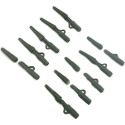 40pcs Carp Fishing Lead Clips Quick Change Snap Clips Tail Rubber Connector for Carp Fishing Rigs Fish Tool Accessories