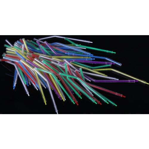 250 pcs/bag Disposable plastic Three Ways Syringe Tips Water Air syringe Head Nozzles Tips for 3-Way Dental Air Water Syringe