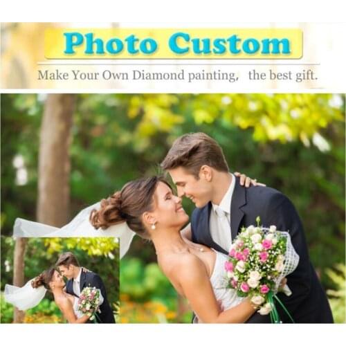 5D DIY Diamond Painting Cross Stitch Private Custom Photo Diamond Embroidery Full Set Diamond Embroidery Sale Beaded Embroidery