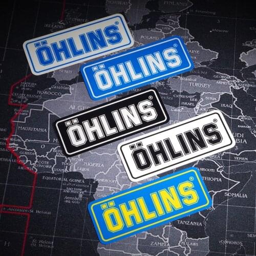 2PCS Motorcycle Shock Absorbing Sticker Car Vinyl PVC Decals for France Suspension OHLINS Locotive Truck Helmet Vans