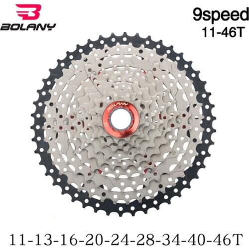 Bolany 9 speed cassette MTB 9V 11-50T 11-46T mountain bike freewheel Wide Ratio ultralight 500g bicycle flywheel