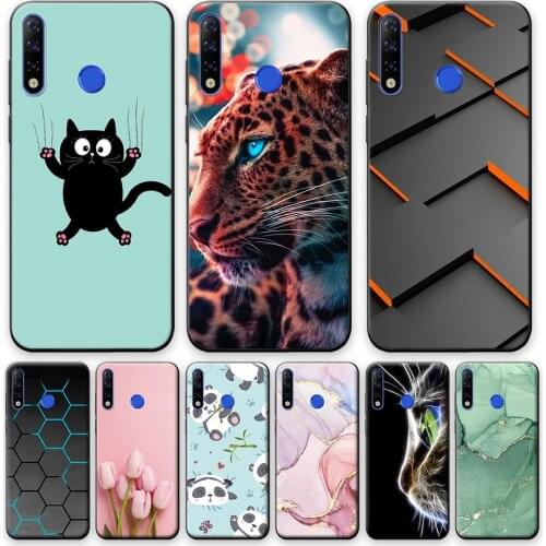 Case For Tecno Spark 4 Case Tecno Camon 12 Soft Silicone Phone Shell For Tecno Camon 12 TPU Protective Cover on Spark 4 Cat Capa