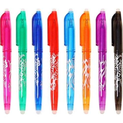 6pcs Hot Erasable Color Gel Pen, Creative Erasing Word, Easy Erasing, 0.5mm Simple Erasable Office Stationery for Students