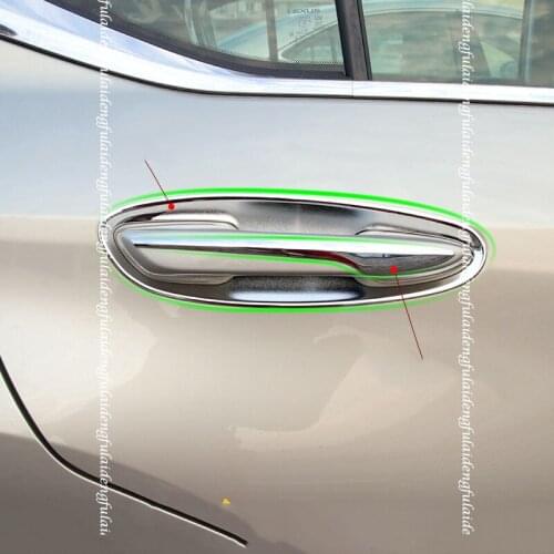 For Lexus ES ES200 260 300H 2018-2021 ABS Chrome Door Bowl Handle Trim Cover Car Accessories