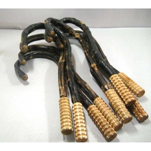 Body Back Self-Massage cane Tool with hand massage by handle tip, Super thick, triger stick diameter more than 2.4CM