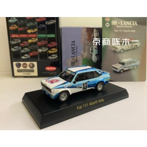 1/64 KYOSHO Fiat 131 Rally #10 LM F1 RACING Collection of die-cast alloy car decoration model toys