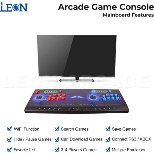 LEON ARCADE Pandora Console High Score Rank Pandora Box 3d Wifi 8000 In 1 Retro Arcade Game Console 2 Player Controller Hd 720p
