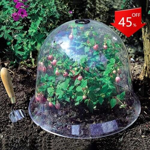 6Pack Reusable Plastic Mini Greenhouse,Plant Covers Frost Guard Freeze Protection for Plants Outdoors,Garden Tools Accessories