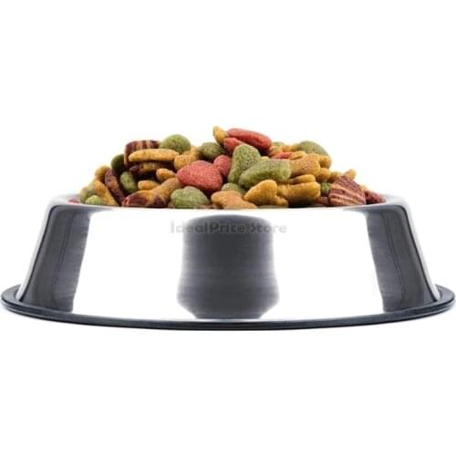 IdealpriceBasics-feeder stainless steel for pet dogs or cats, water feeder cat dogs pet puppies