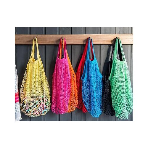 Reusable Useful Fruit Shopping String Grocery Shopper Cotton Tote Mesh Woven Net Bag
