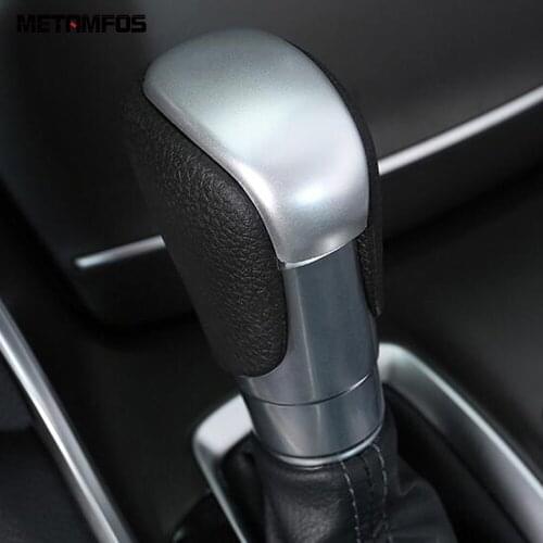 For Honda Accord 2018 2019 2020 Carbon Fiber Gear Shift Head Cover Trim Sticker Decoration Frame Inner Accessories Car Styling