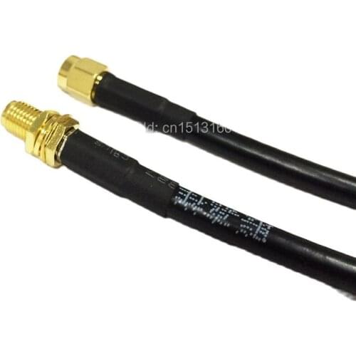 New Modem Coaxial Cable RP-SMA Male Plug Switch RP-SMA Female Jack Connector RG58 Cable 50CM 20" Adapter