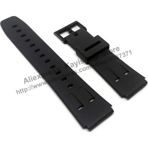 Original Casio CPW-300 , CPW-310 , CBX-600 , CBX-610 , MWA-10 , MWB-10 - Watch Band Strap - 19mm Black Rubber Rare